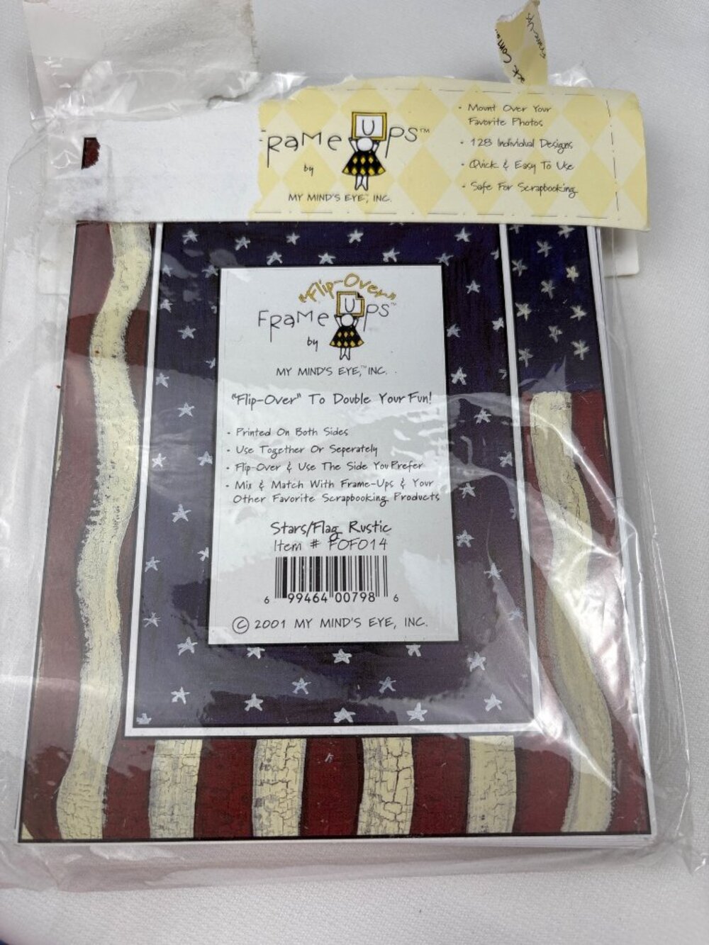 My Minds Eye Flip-Over Frame-Ups Scrapbooking Kit 128 Designs Patriotic Rustic